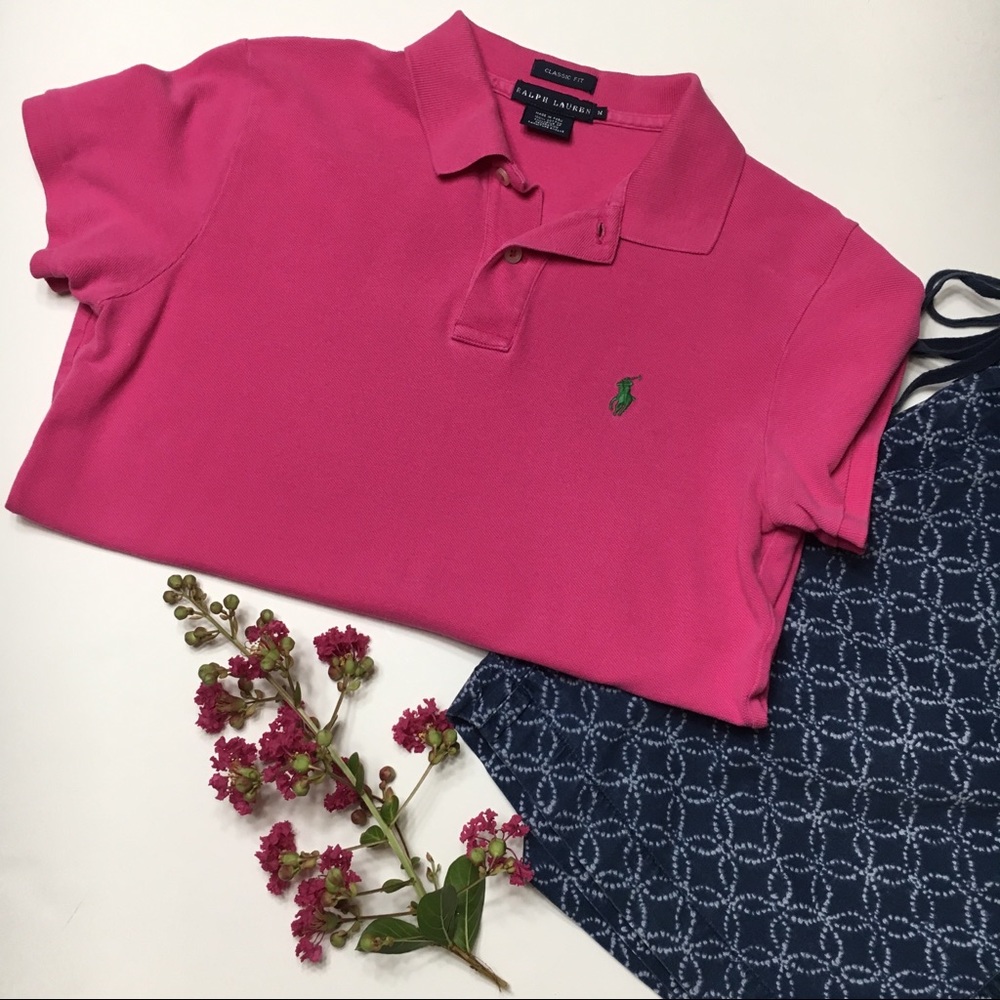 Ralph Lauren Polo in pink, Classic Fit, collard